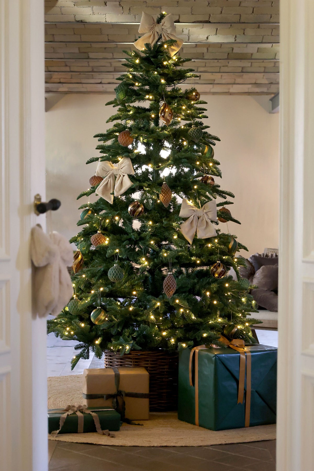 LED-Weihnachtsbaum mit 400 Lichtern, 210 cm Höhe