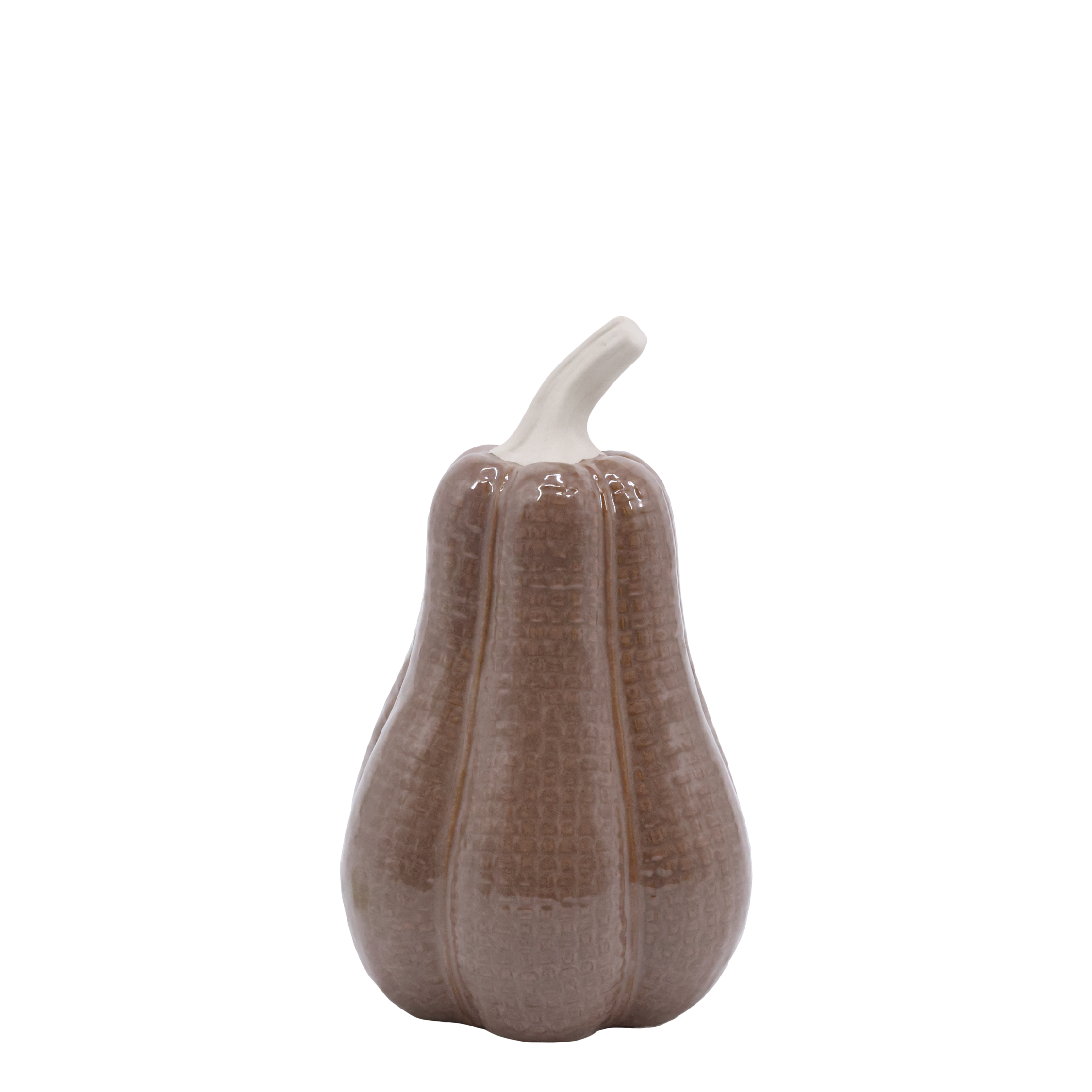 Keramik Kürbis Deko mokka 17,5 cm