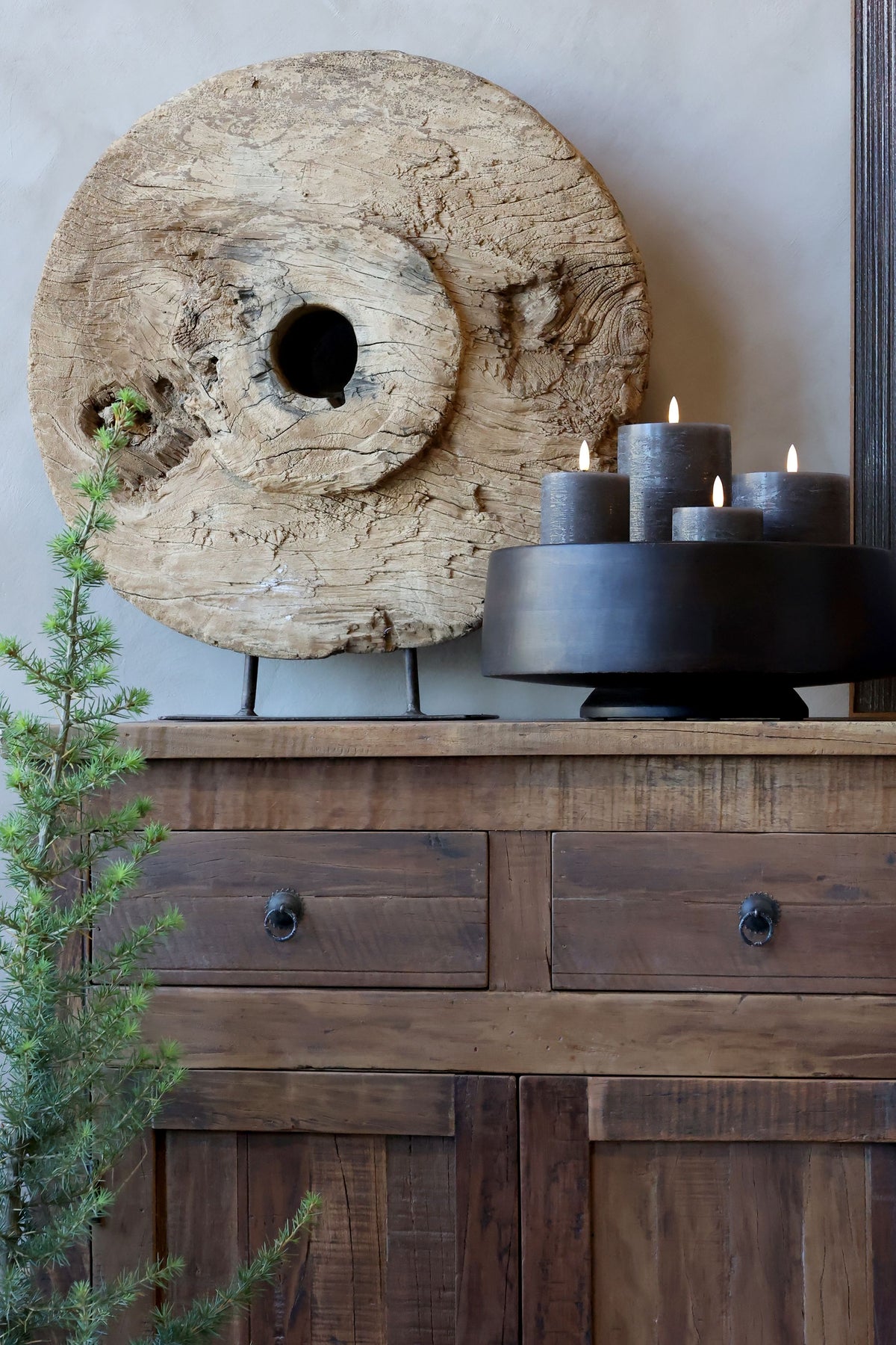 Deko auf Sideboard: Grimaud Dekor auf Fuß, 60 cm hoch