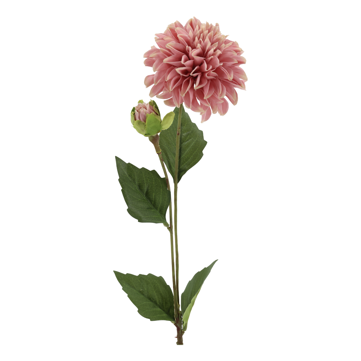 Dahlie Kunstblume mit Stiel, 44 cm, rosa