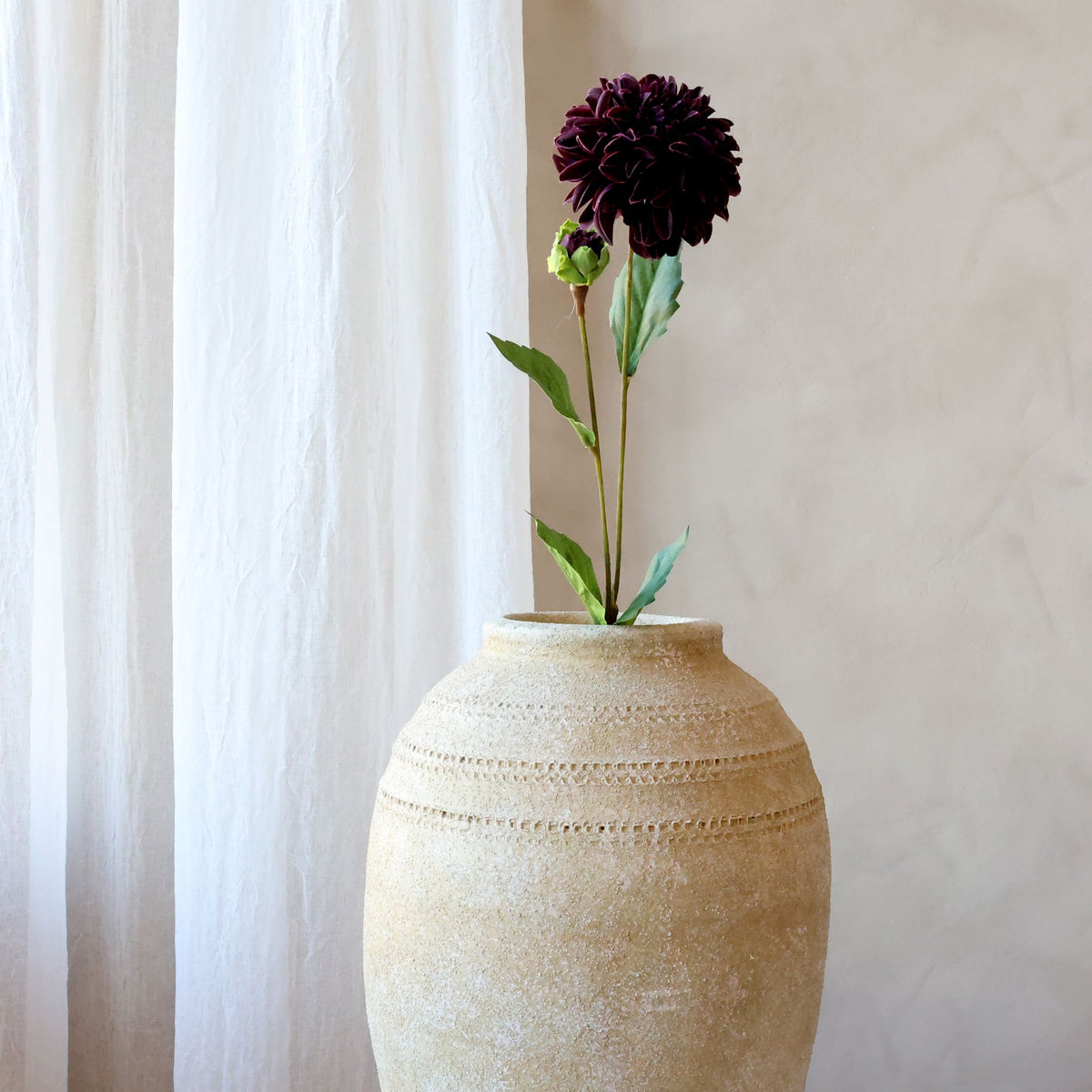 Dahlie Kunstblume bordeaux 44 cm