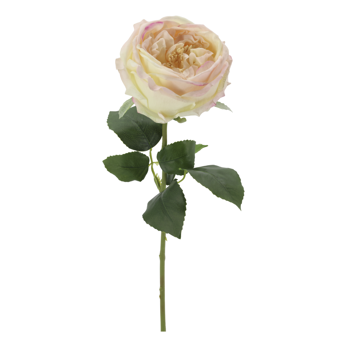 Rose Blume aus Kunststoff, 48 cm hoch, rosa