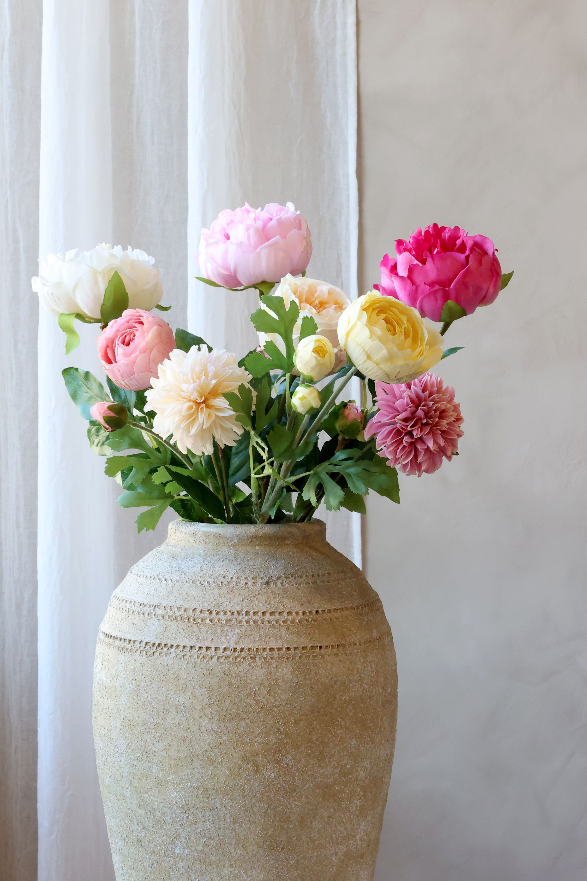 Kunstblume Butterblume in Melone, 52 cm