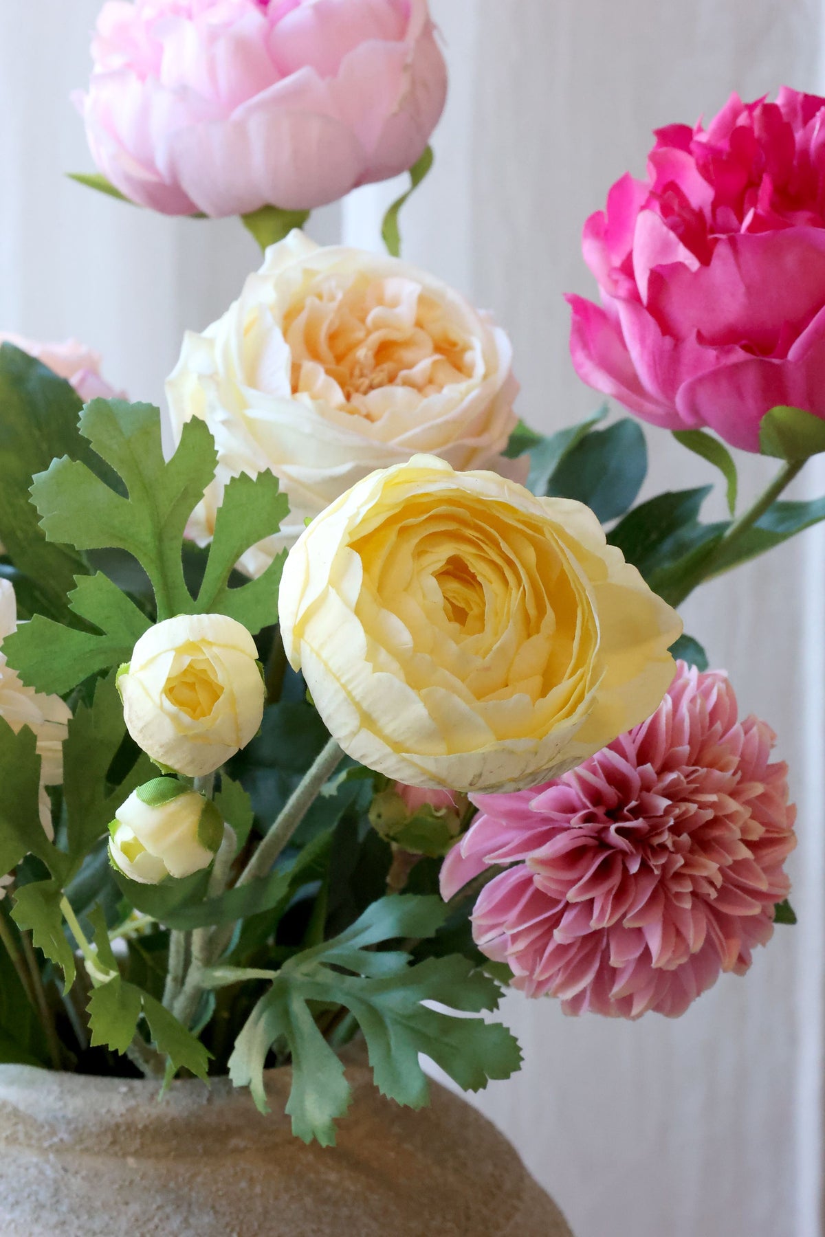 Kunstblume Butterblume in Melone, 52 cm