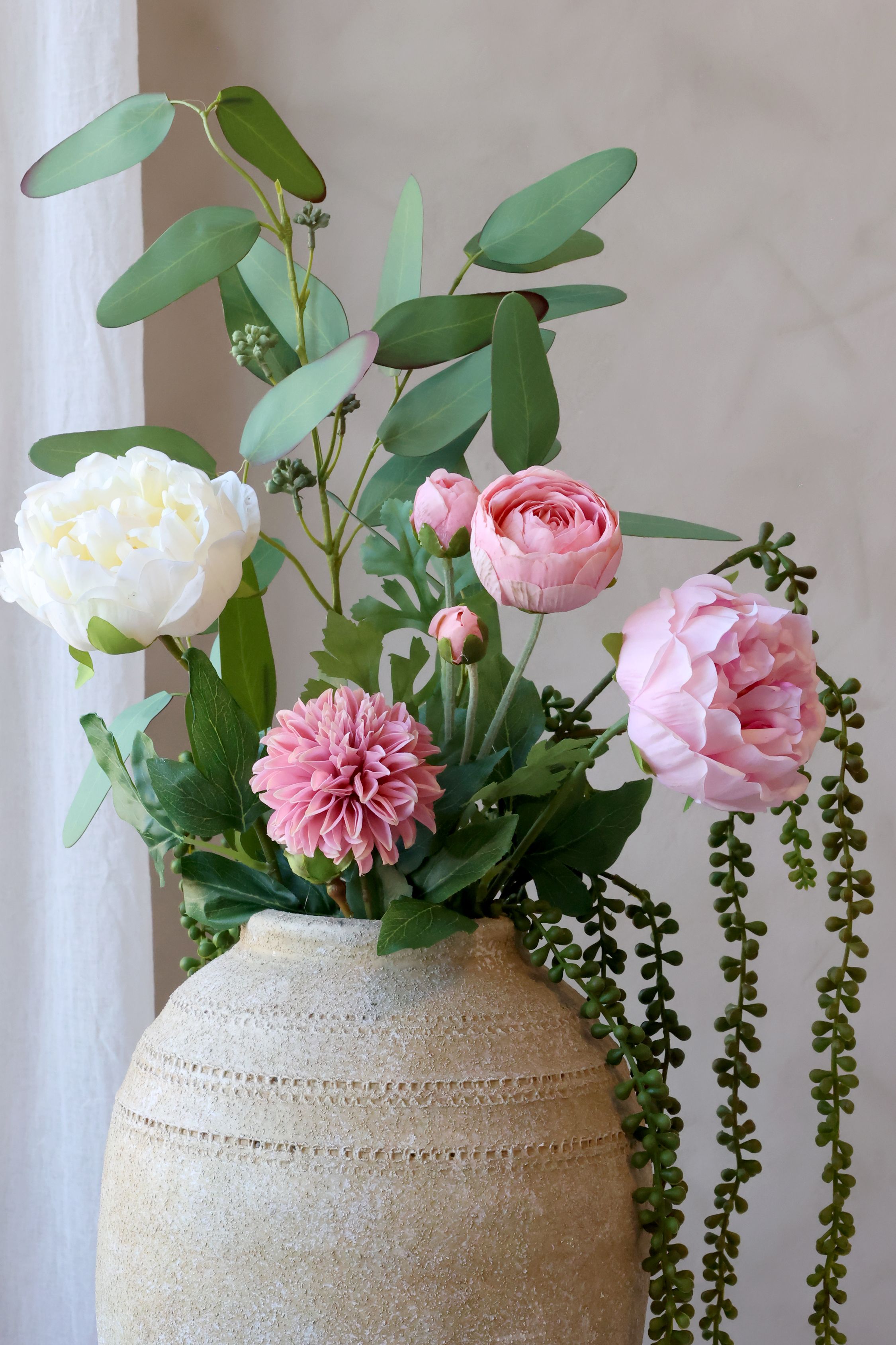 Fleur Butterblume Silk Touch Kunstblume rosa 52 cm