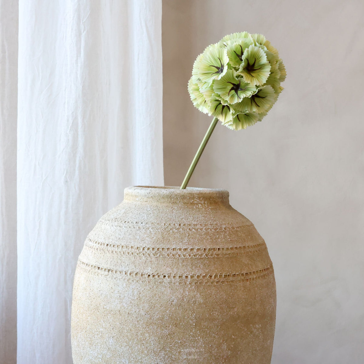 Kunstblume Fleur Stern-Skabiose, 55 cm hoch, lime