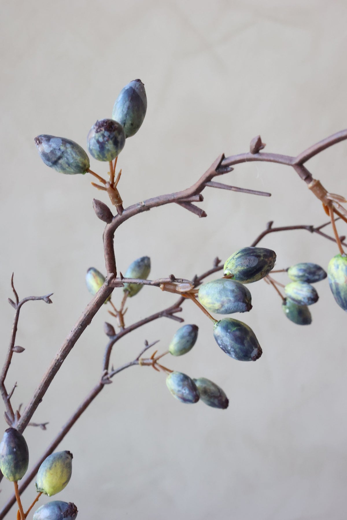 Fleur Zweig mit Blaubeeren, 96 cm, midnight