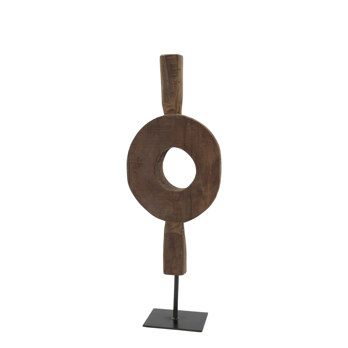 Deko auf Kommode aus Recyclingholz, 67 cm hoch