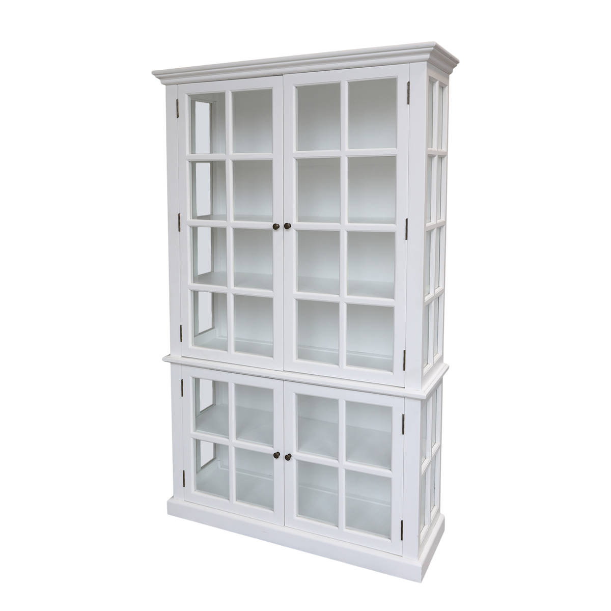 Vitrinenschrank Marseille mit 4 Türen, weiß, 196 cm hoch
