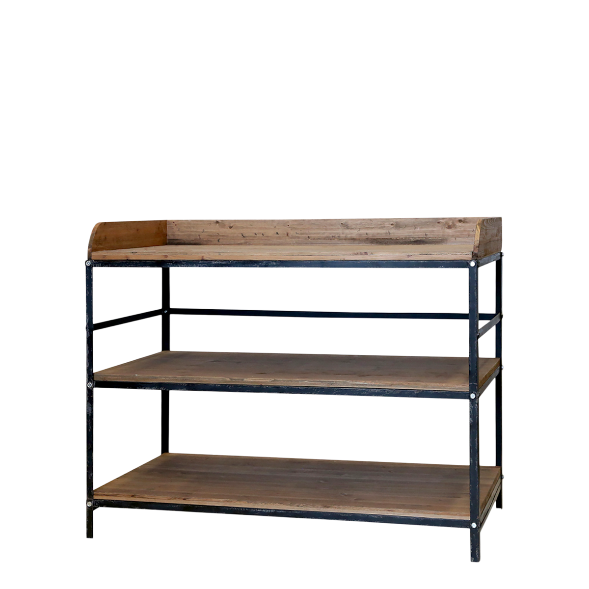 Tisch im Landhausstil, 99 cm hoch, antique Kohle