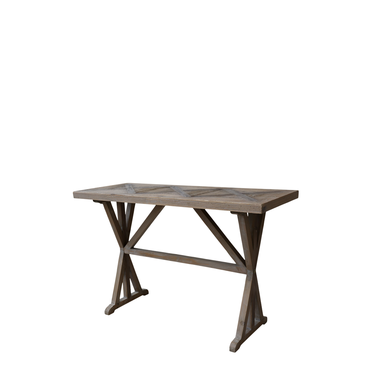 Tisch aus Recyclingholz, 117 cm lang, natur