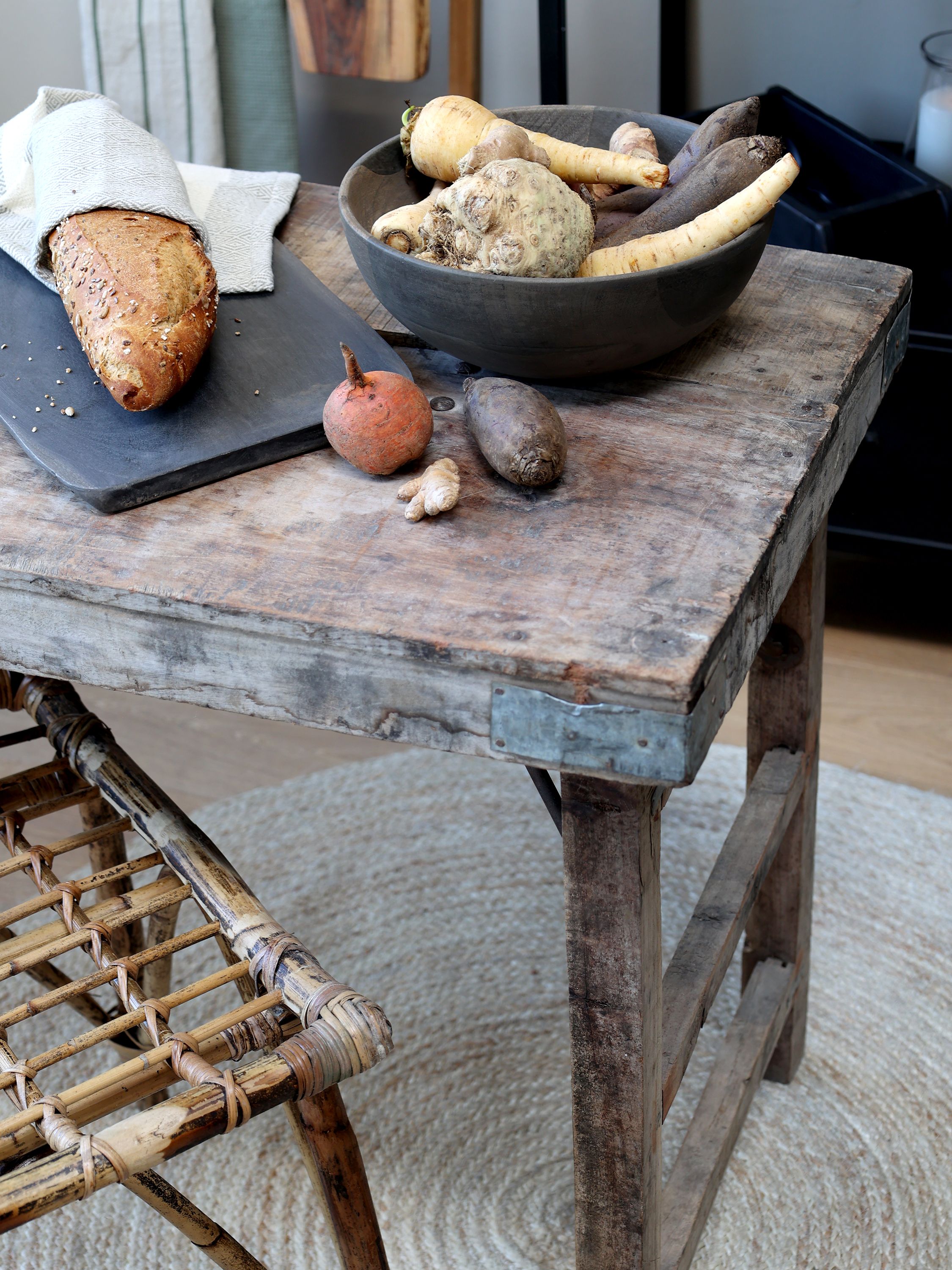 Holztisch Grimaud, Recyclingholz, 150 cm lang