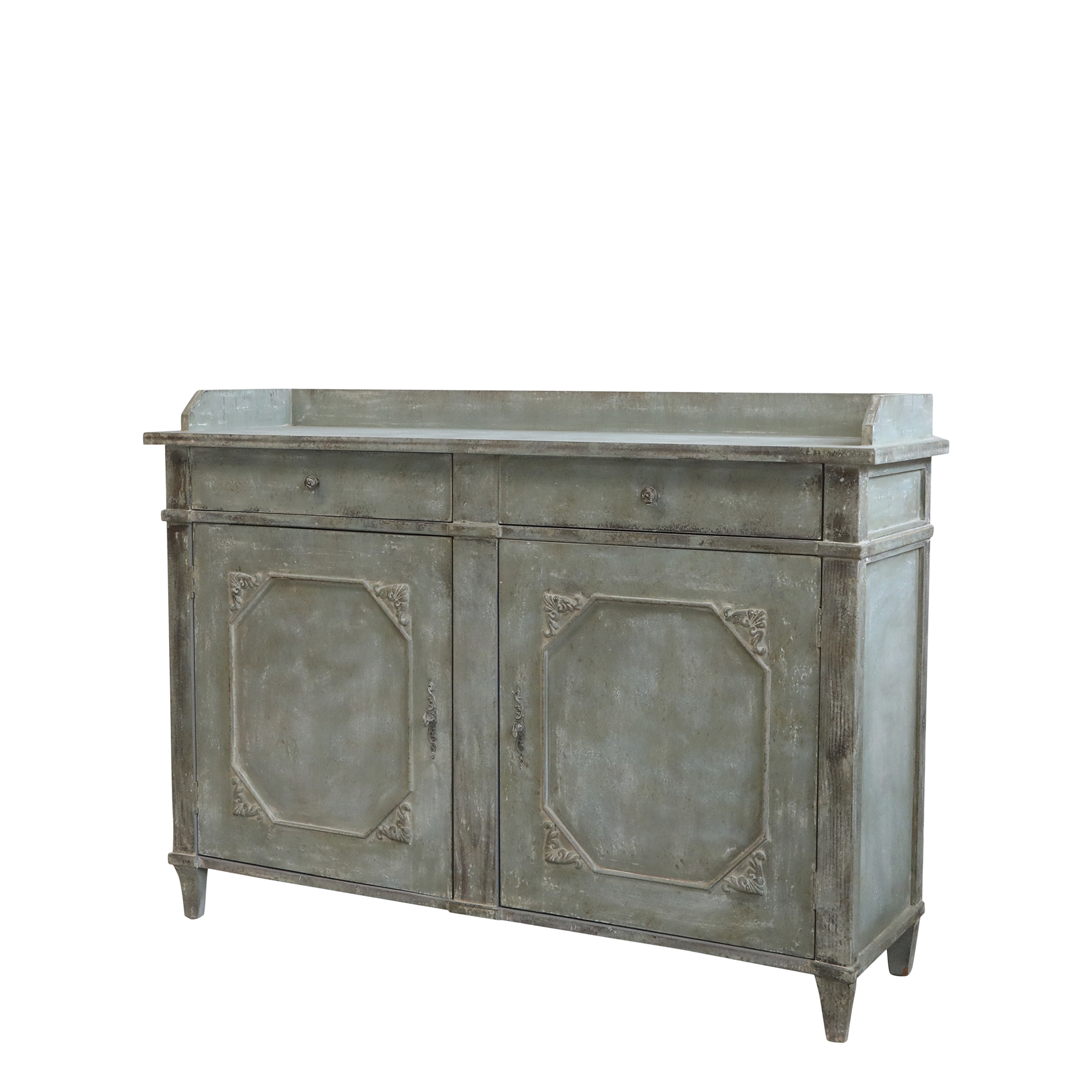Kommode mit Schubladen und Türen, Schranktisch antique opal