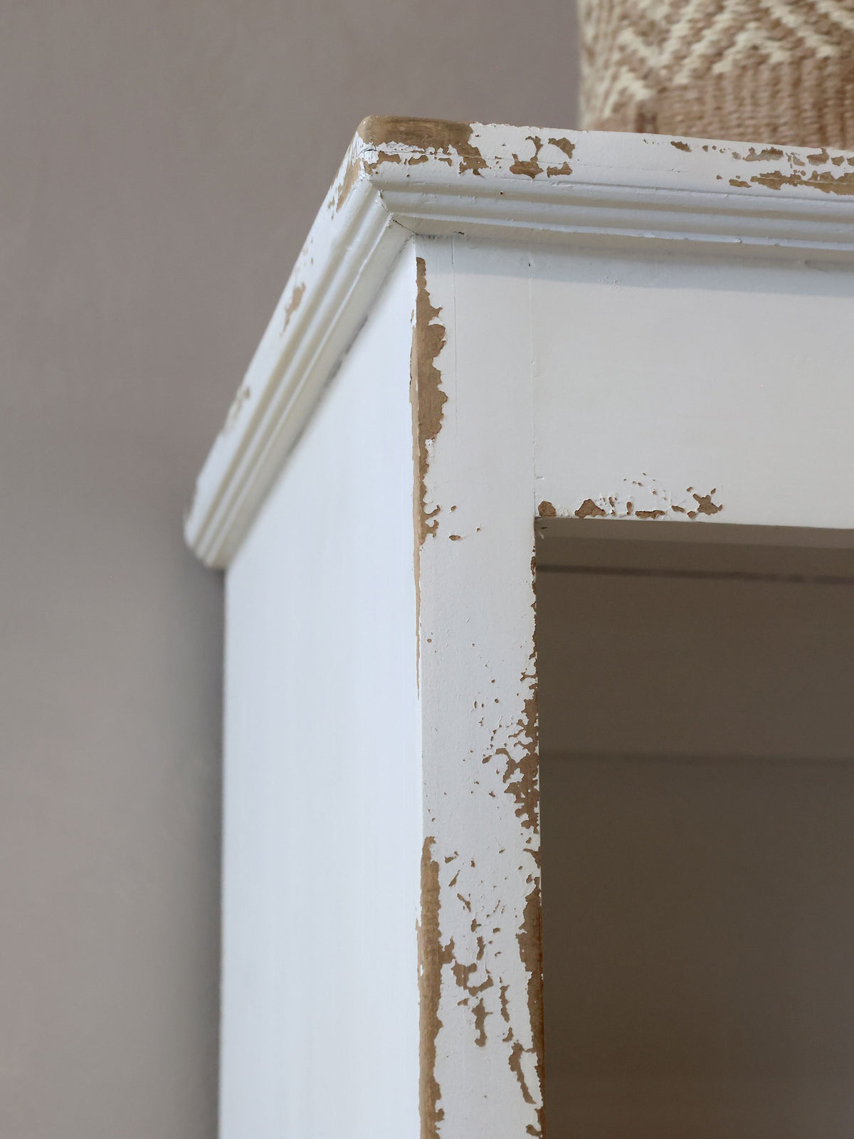 Regal mit 5 Böden und Dekor in Antique Creme – 200 cm hoch