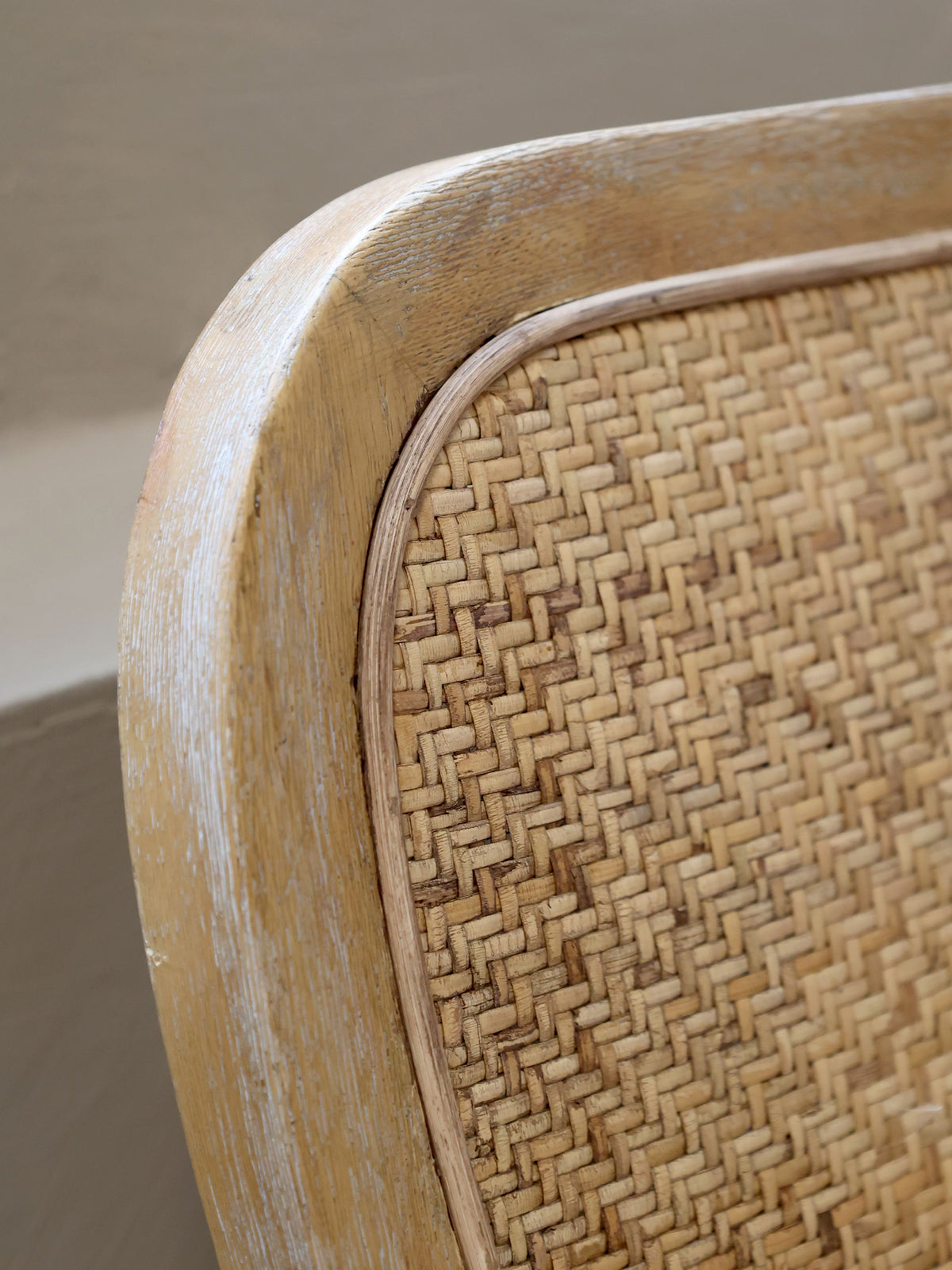 Loungestuhl mit Rattan-Geflechtsitz und Rückenlehne, natur