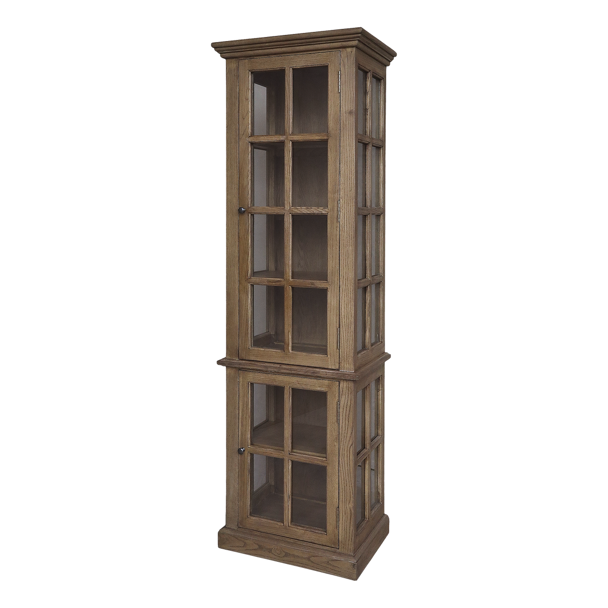 Vitrinenschrank Marseille aus Pappelholz, 196 cm hoch
