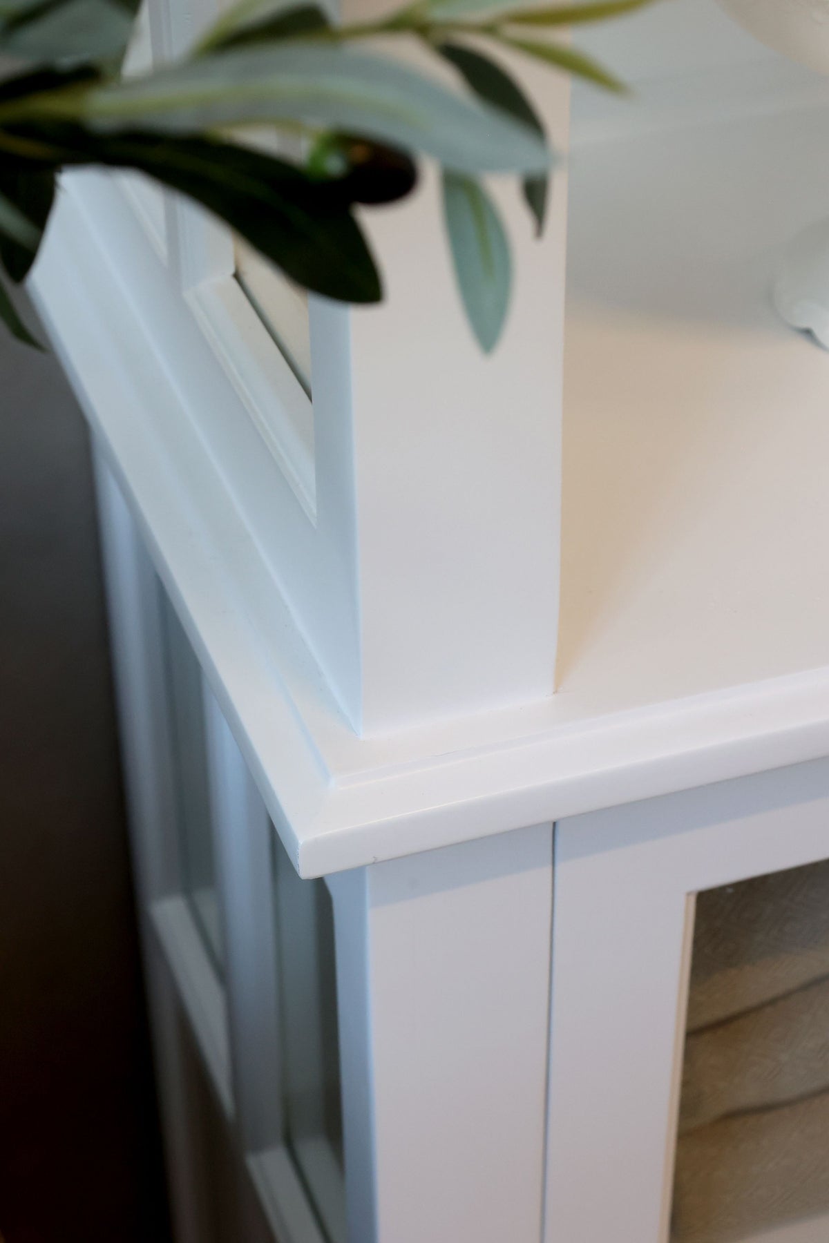 Marseille Vitrinenschrank, 196 cm hoch, weiß
