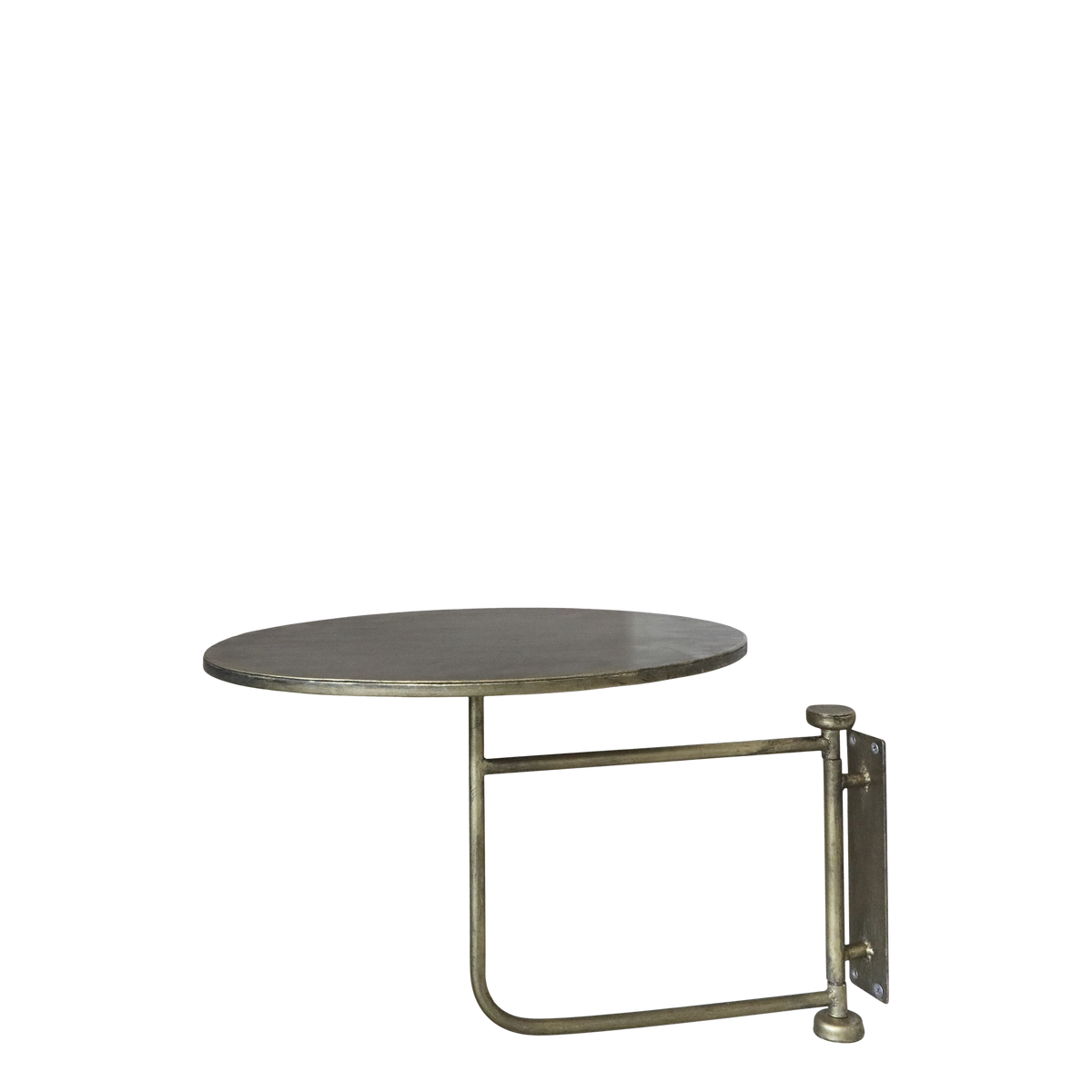 Wandtisch aus Eisen antique messing 41 cm hoch