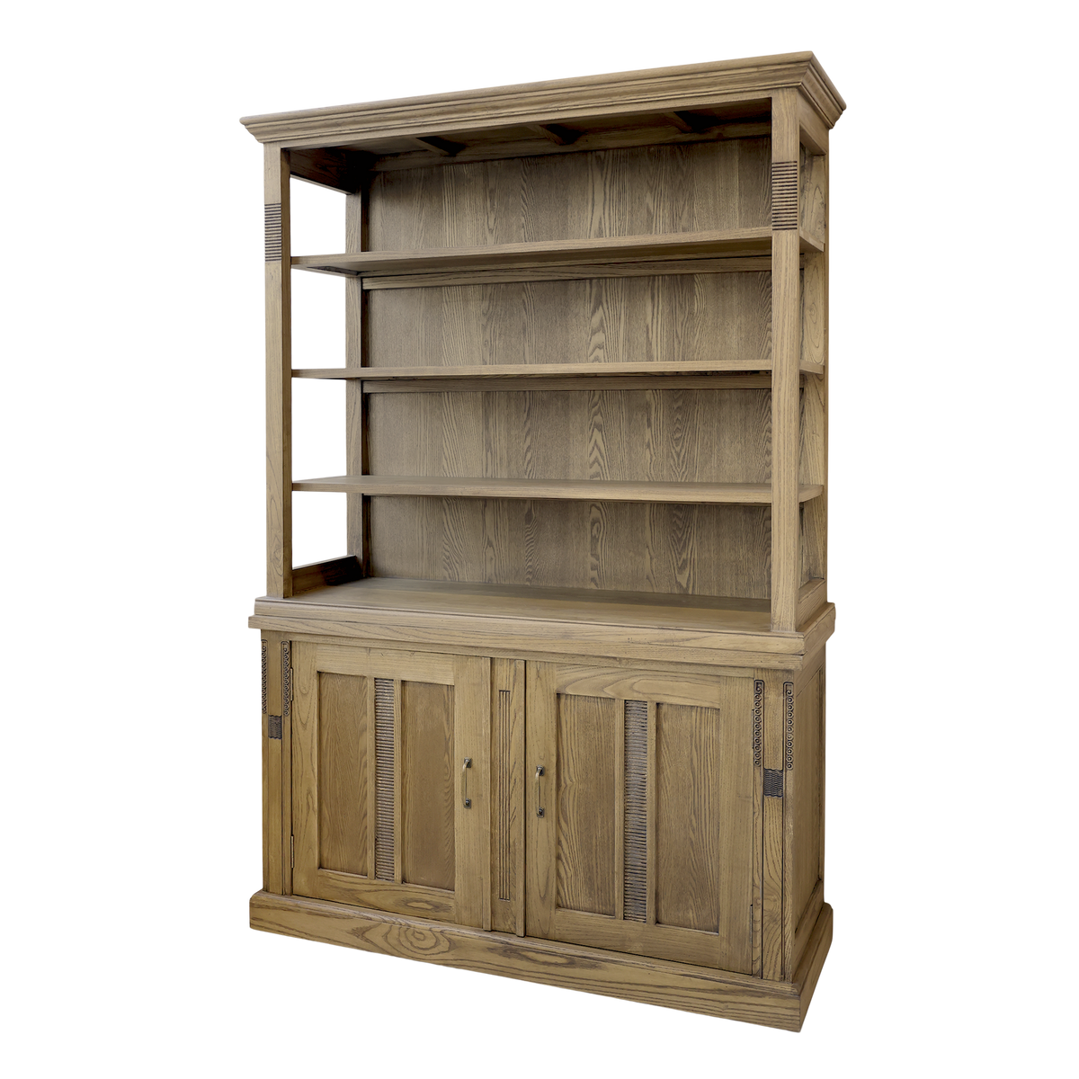 Vitrine Marseille fürs Wohnzimmer, 196 cm hoch, natur