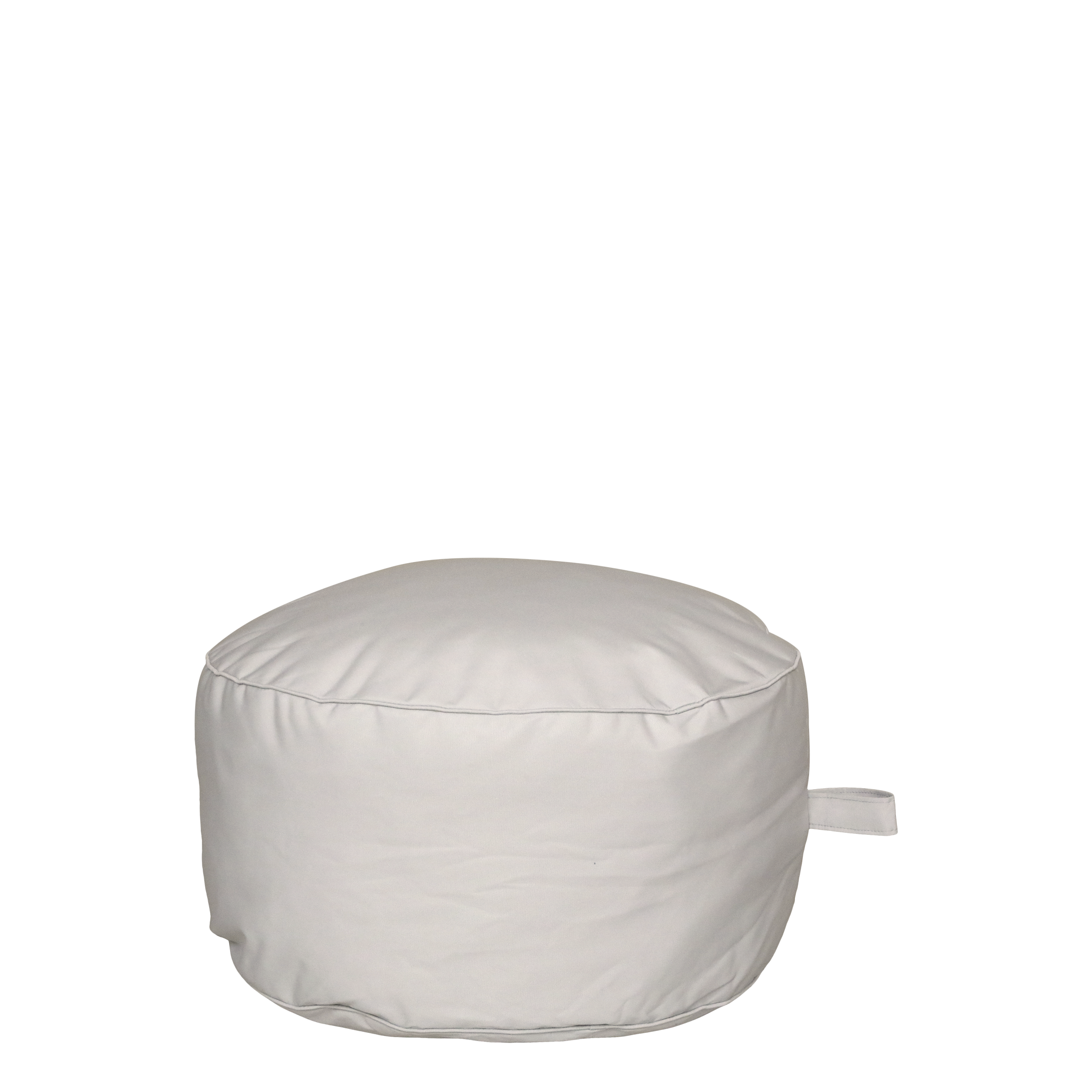 Lounge Puff für Balkon und draußen – beige, 60 cm