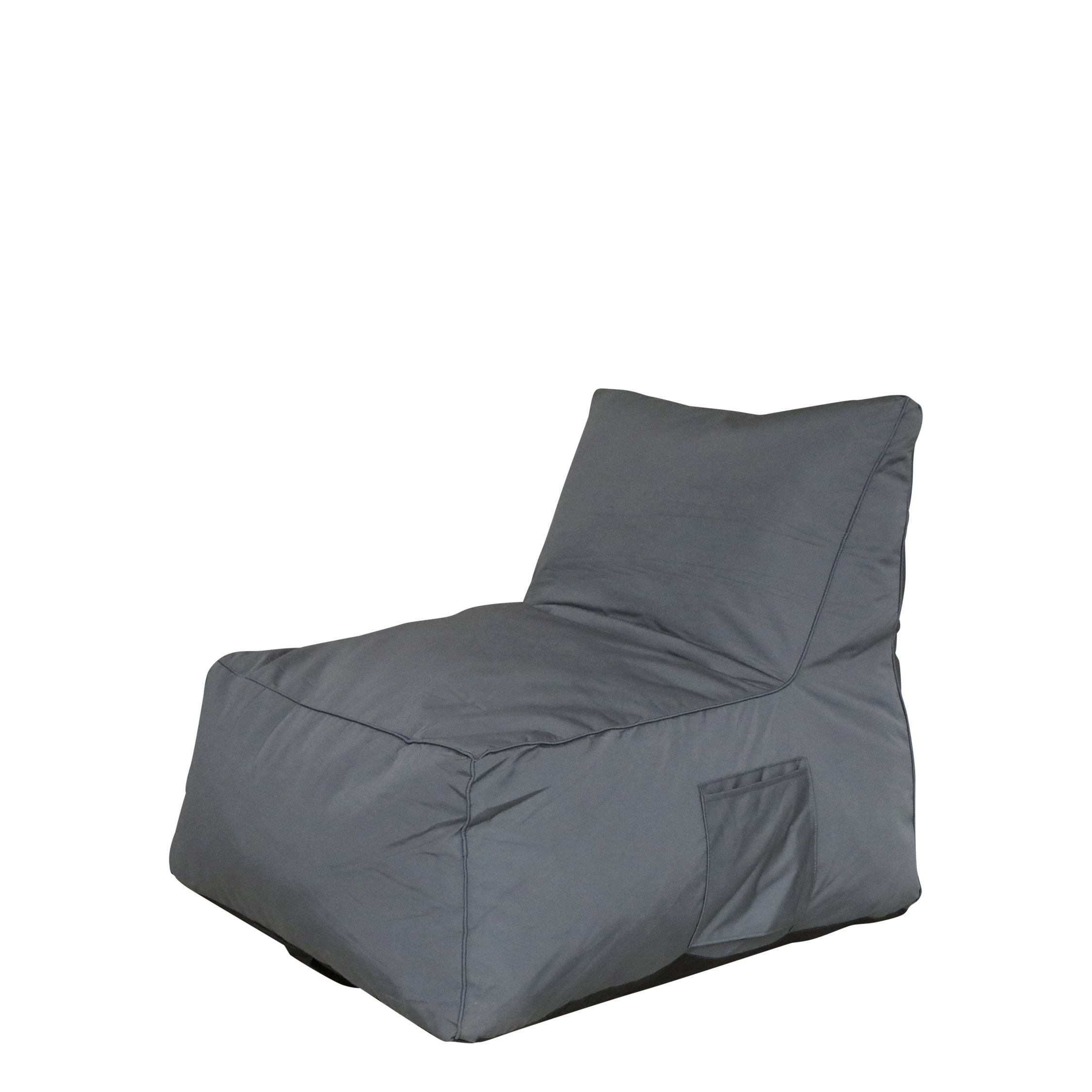 Loungestuhl für draußen, kohle, 75 cm breit
