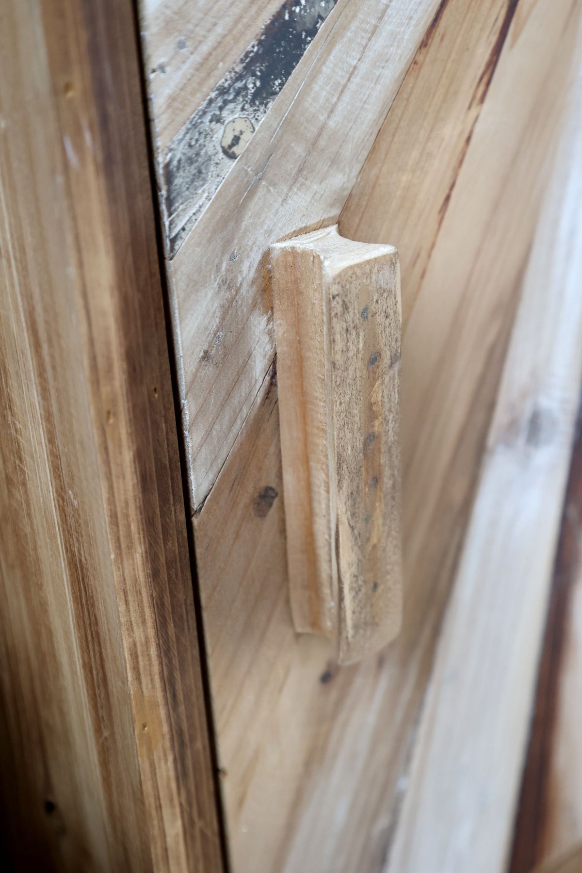 Schrank mit 1 Tür und Schublade, 40x34,5 cm, natur