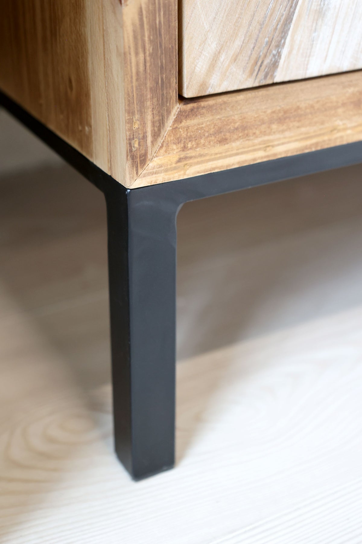 Schrank mit 1 Tür und Schublade, 40x34,5 cm, natur