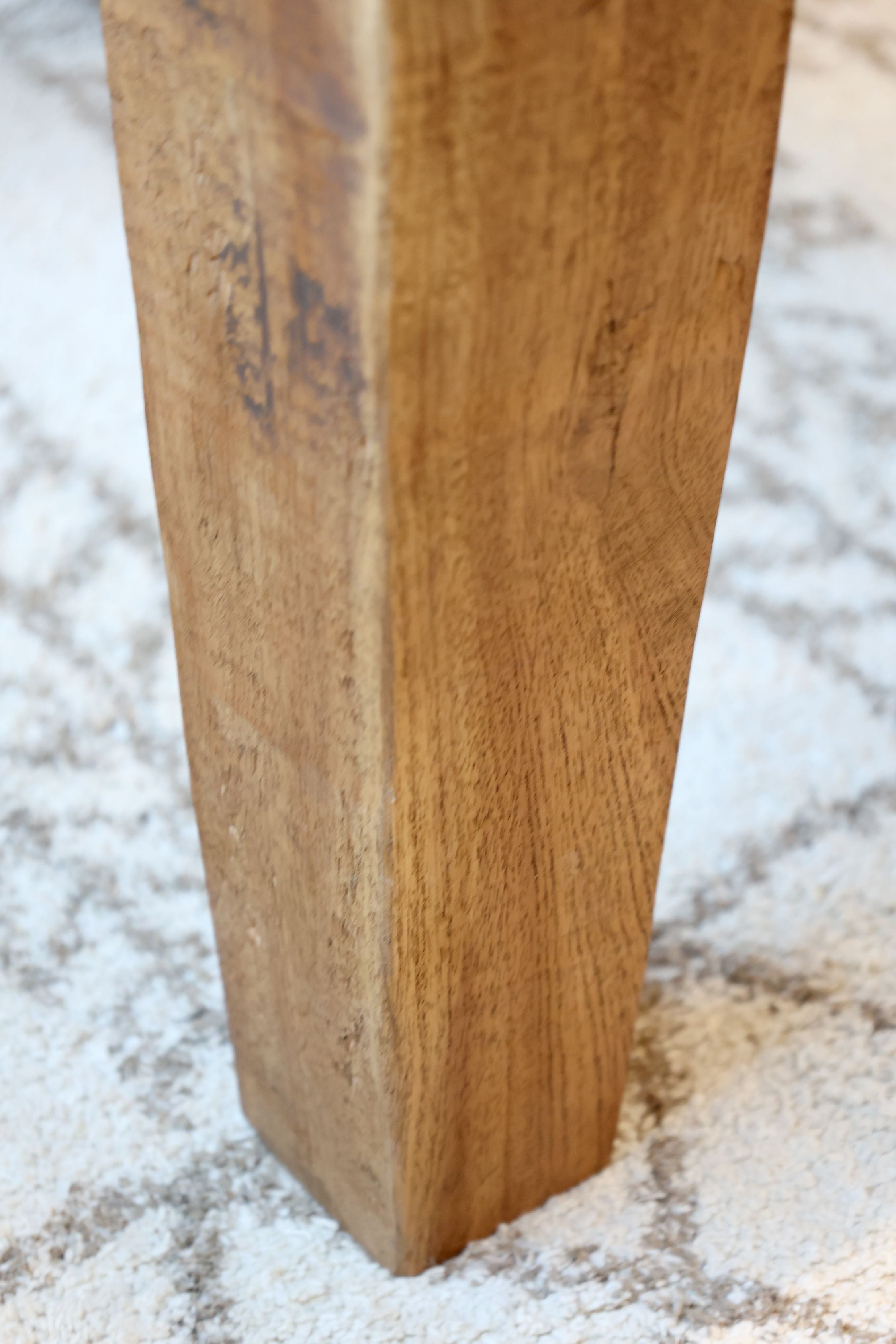 Sofatisch aus Recyclingholz 90 cm lang Natur