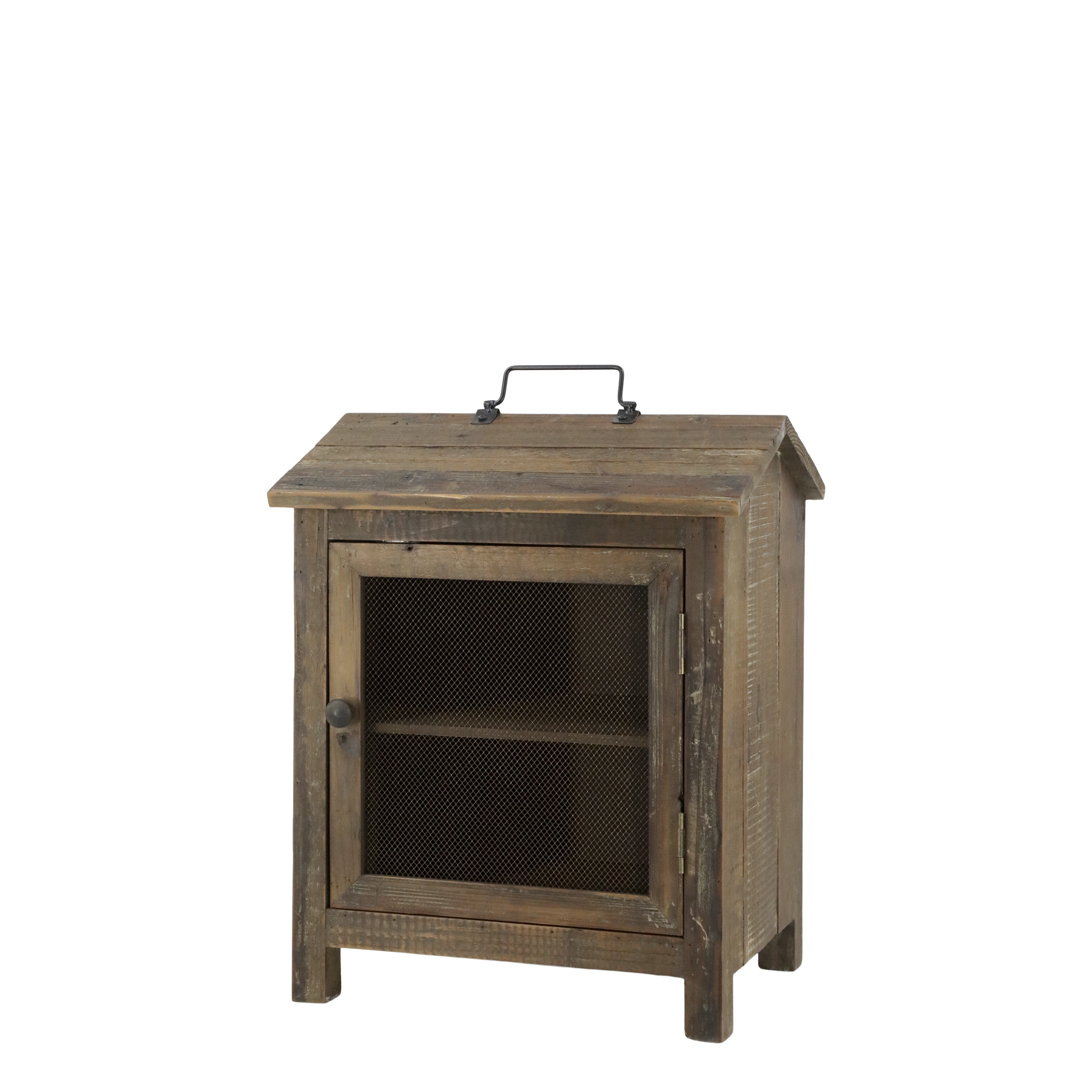 Fliegenschrank aus Recyclingholz 42 cm hoch