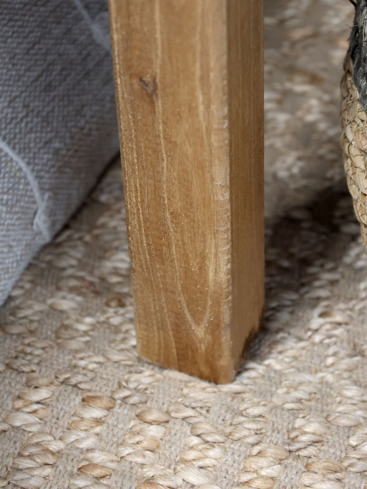 Beistelltisch mit Schublade aus Ulmenholz, 38x64x70 cm