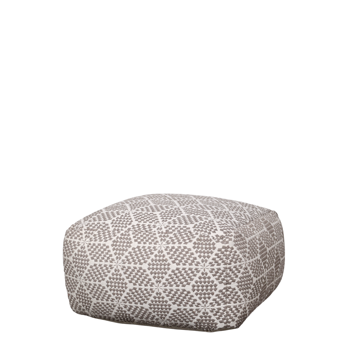 Lounge Möbel Balkon: Puff mit Muster, 35 cm hoch