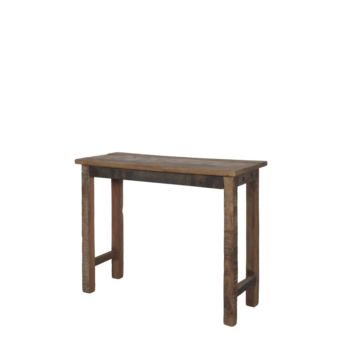 Tisch aus Recyclingholz, 75 cm hoch, natur