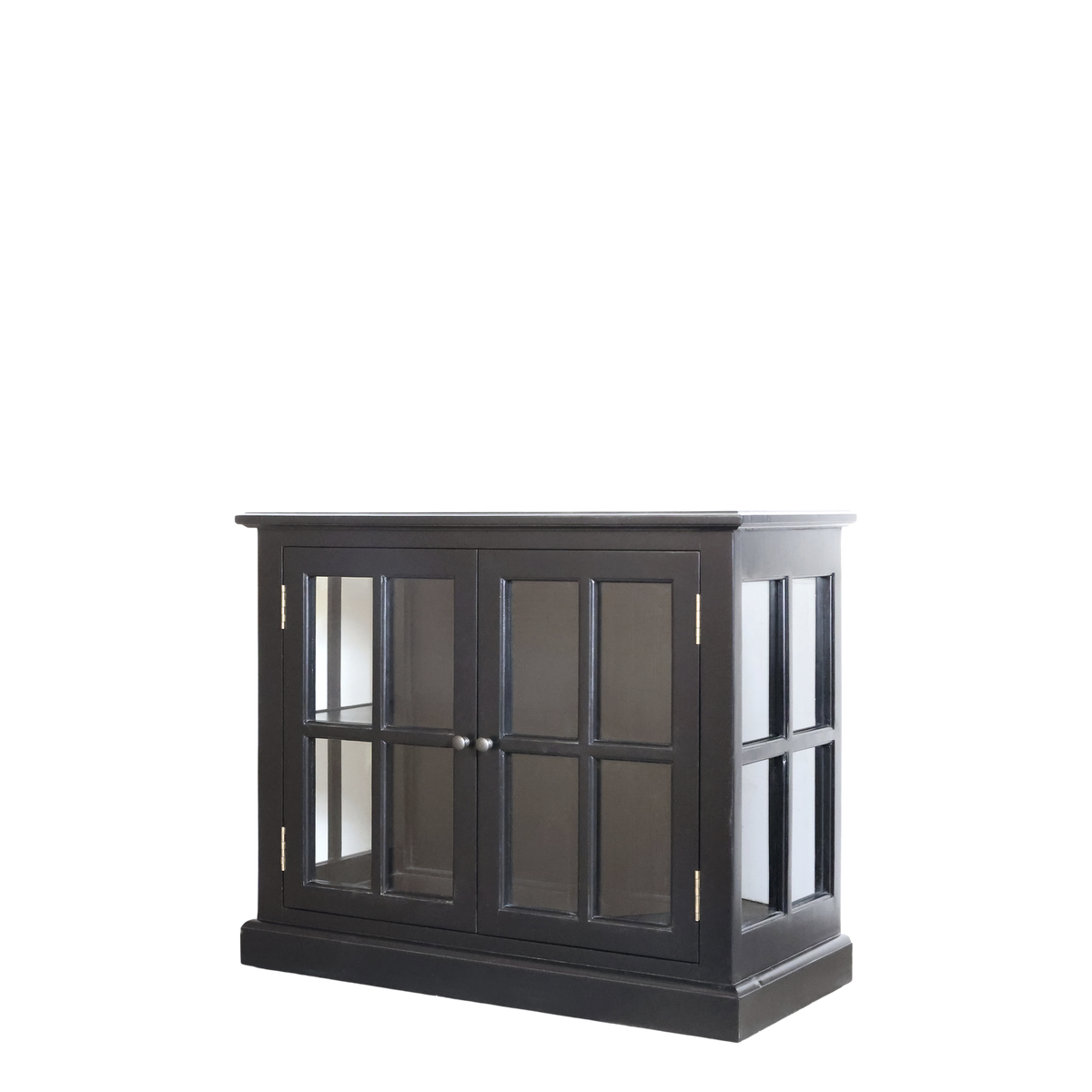 Vitrinenschrank Marseille, 80 cm hoch, mit 2 Türen