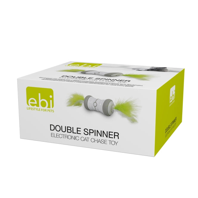 EBI Cat Toy Double Spinner - weiß/grün