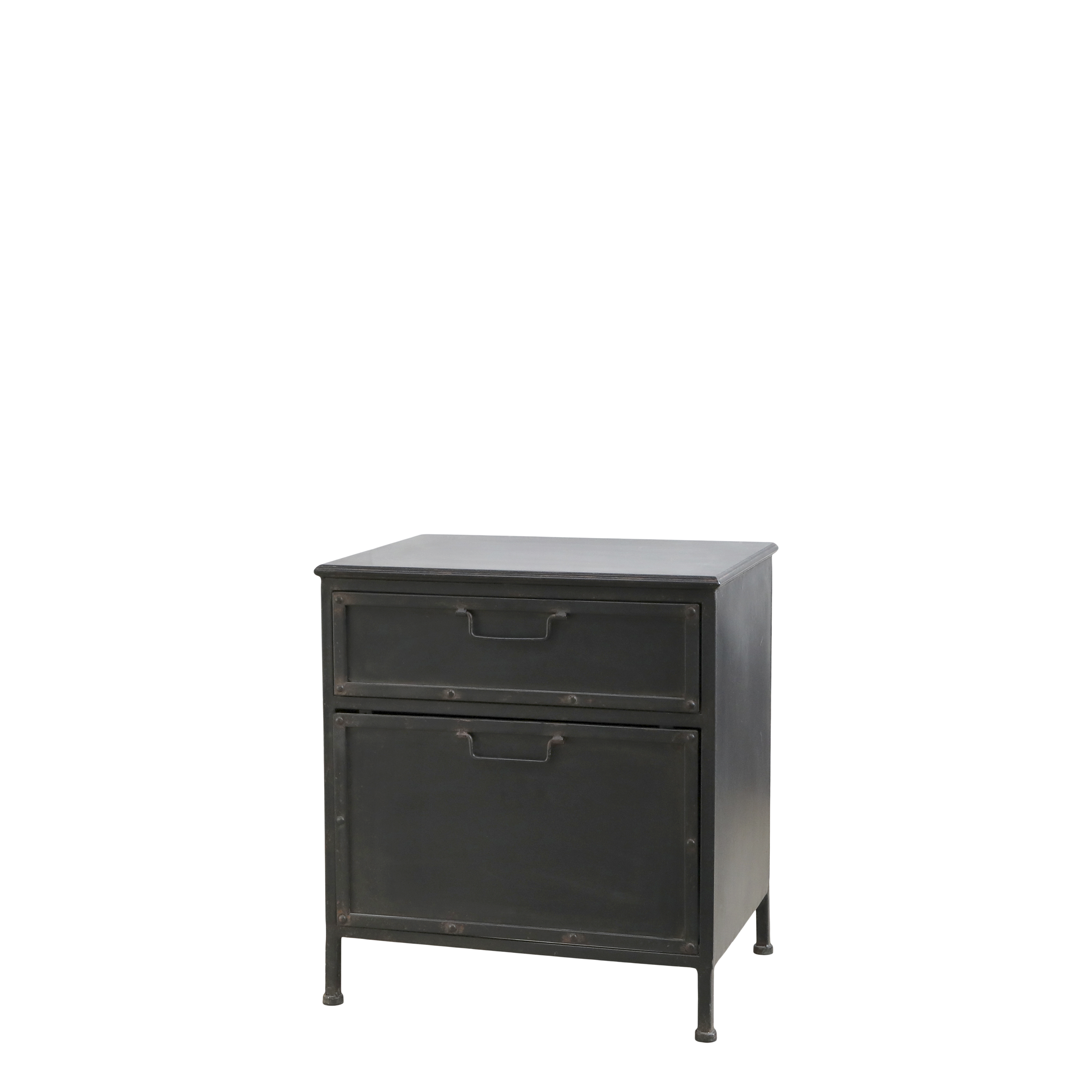 Factory Chest of drawers w. 2 drawers H50/L45.5/W37.5 cm antique black