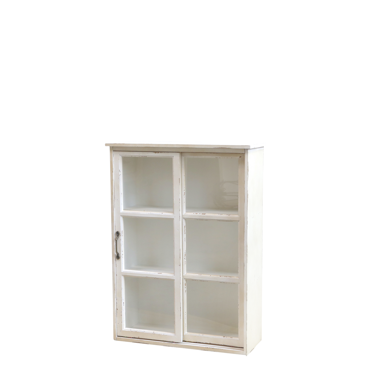 Wandschrank mit Schwebetür aus Tannenholz, 70 cm hoch