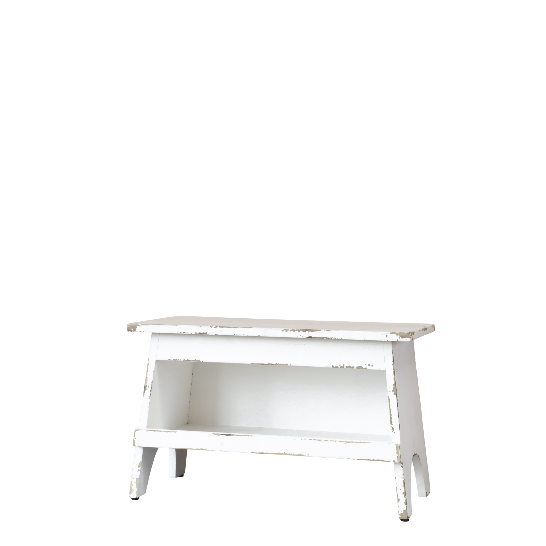 Bank mit Regal in Antique Creme – 50 cm lang