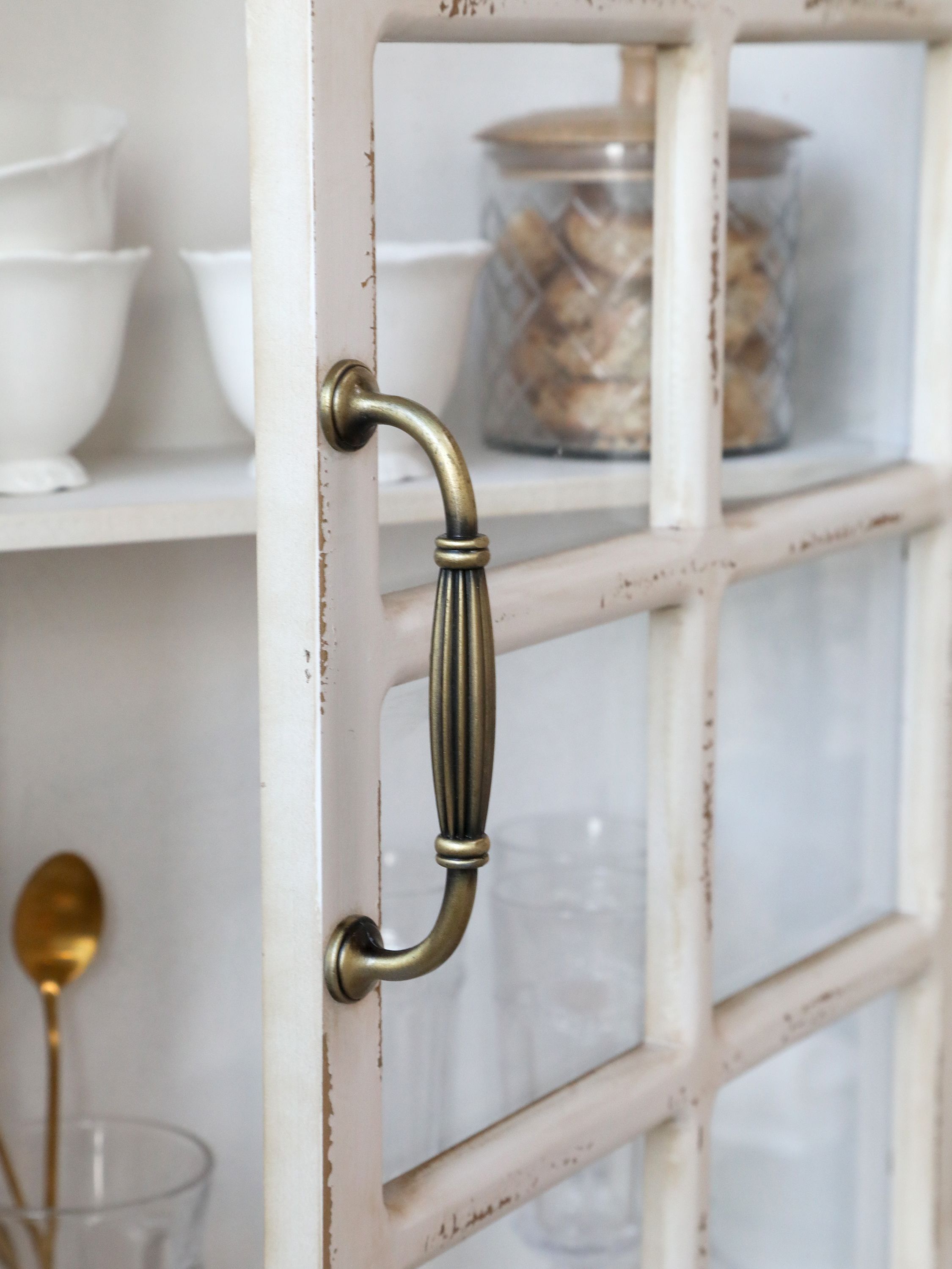 Vitrinen Wohnzimmer: Wandschrank in Antique Creme