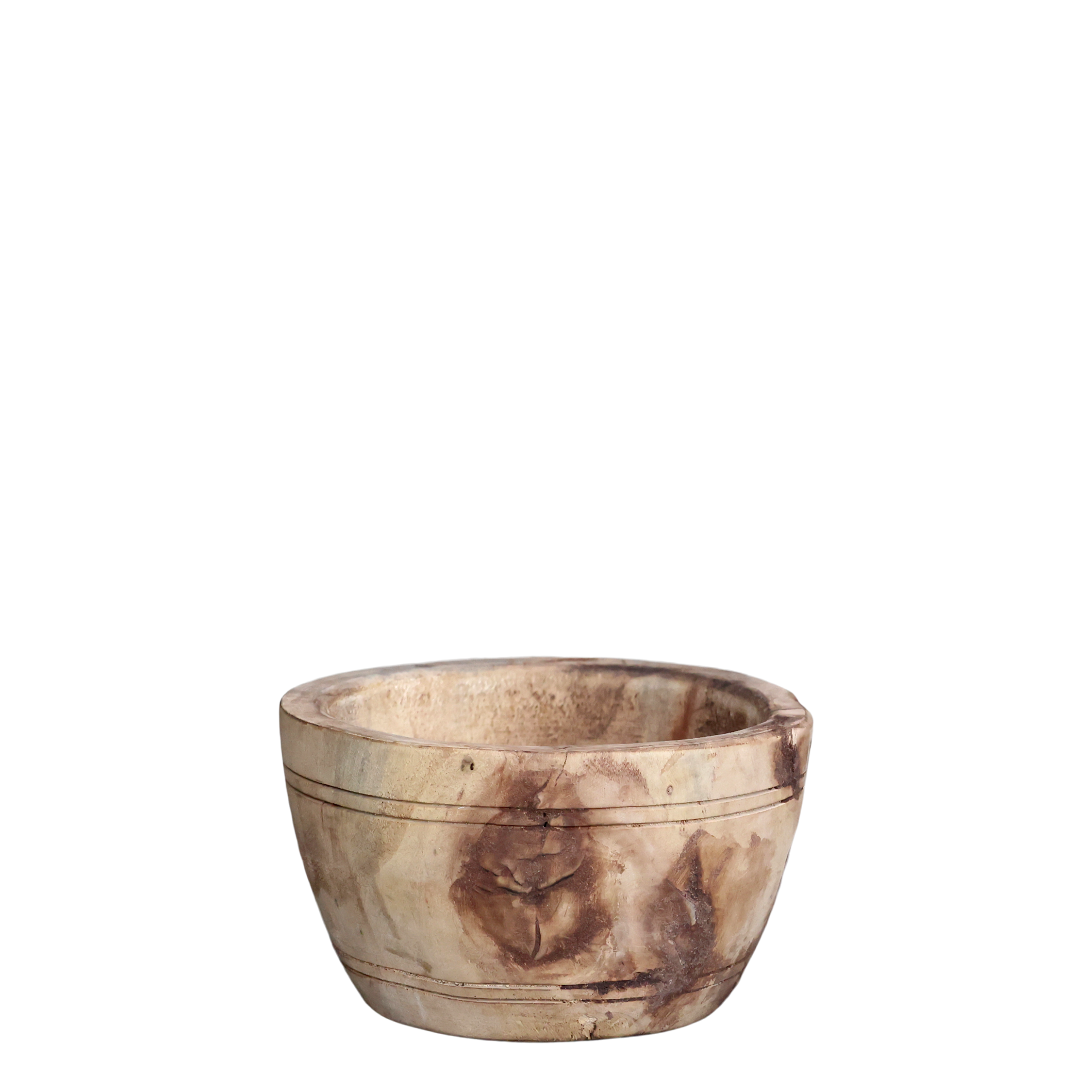 Deko Schüssel Grimaud natur Holz 8 cm hoch 15 cm Durchmesser