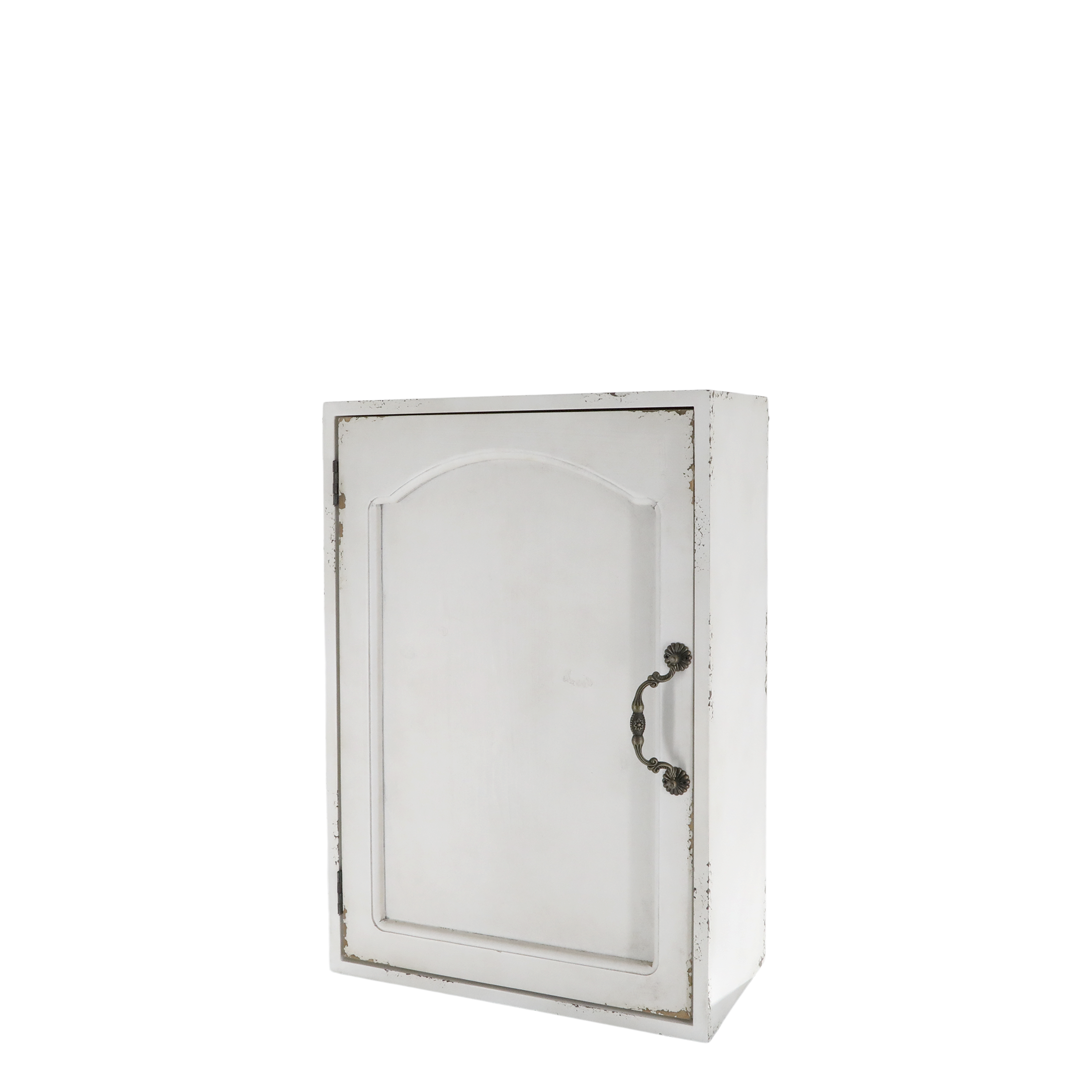 Wandschrank für Schräge aus Tannenholz, antique creme