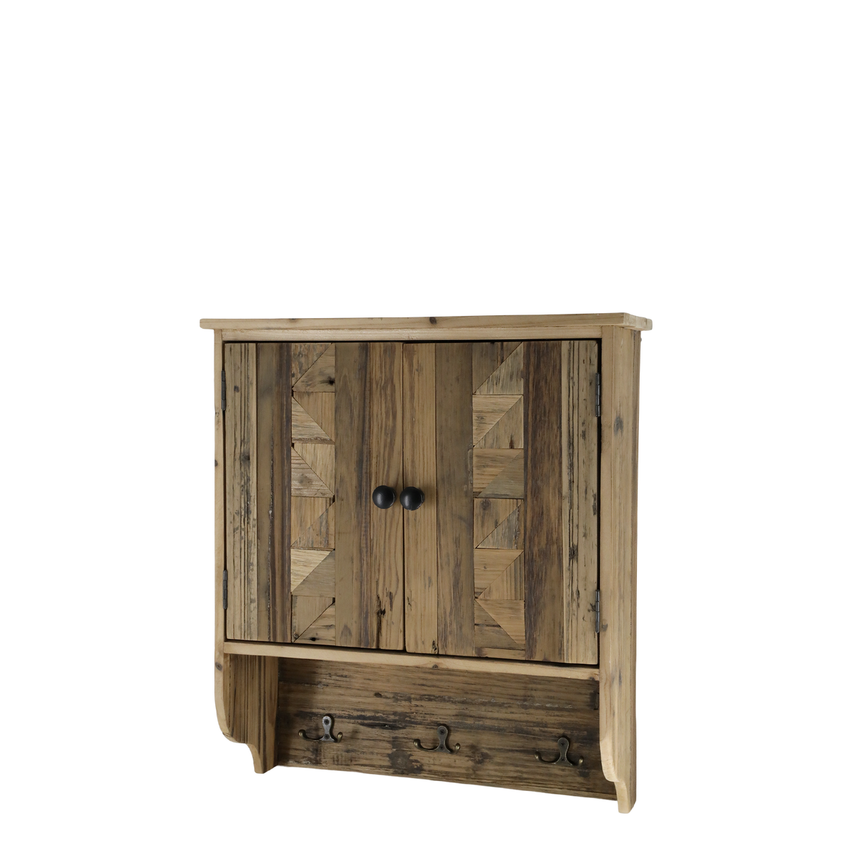 Schrank für Schräge aus Tannenholz, 48 cm hoch, natur