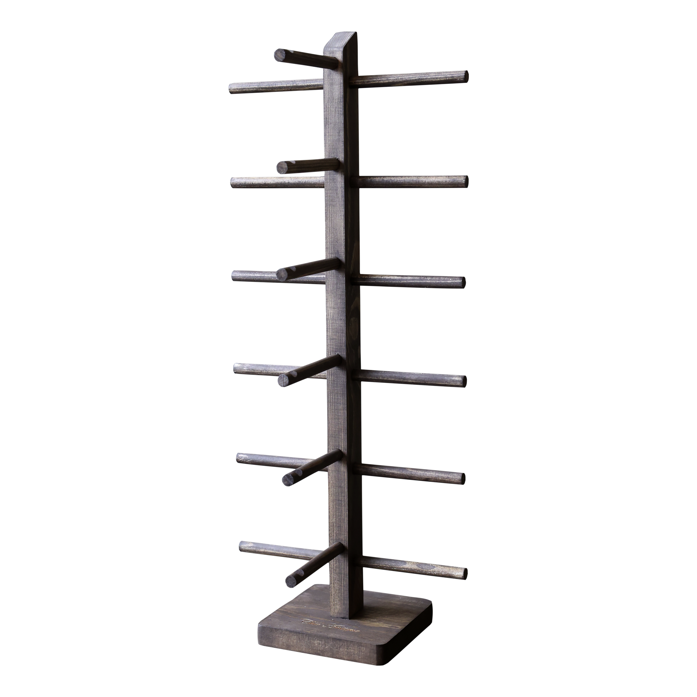 Brillen-Organizer aus Holz mit 6 Fächern, 42 cm hoch