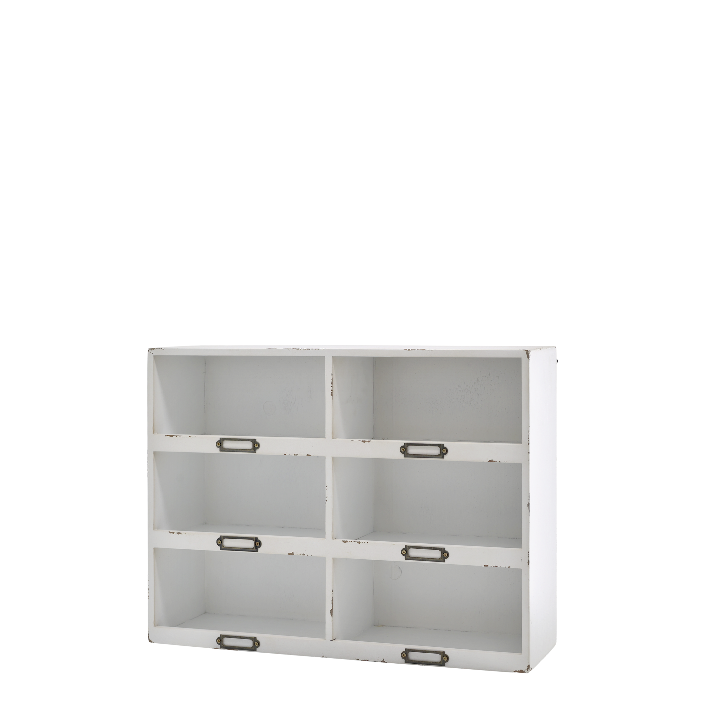 Sortierregal mit 6 Fächern, 37 cm hoch, antique creme