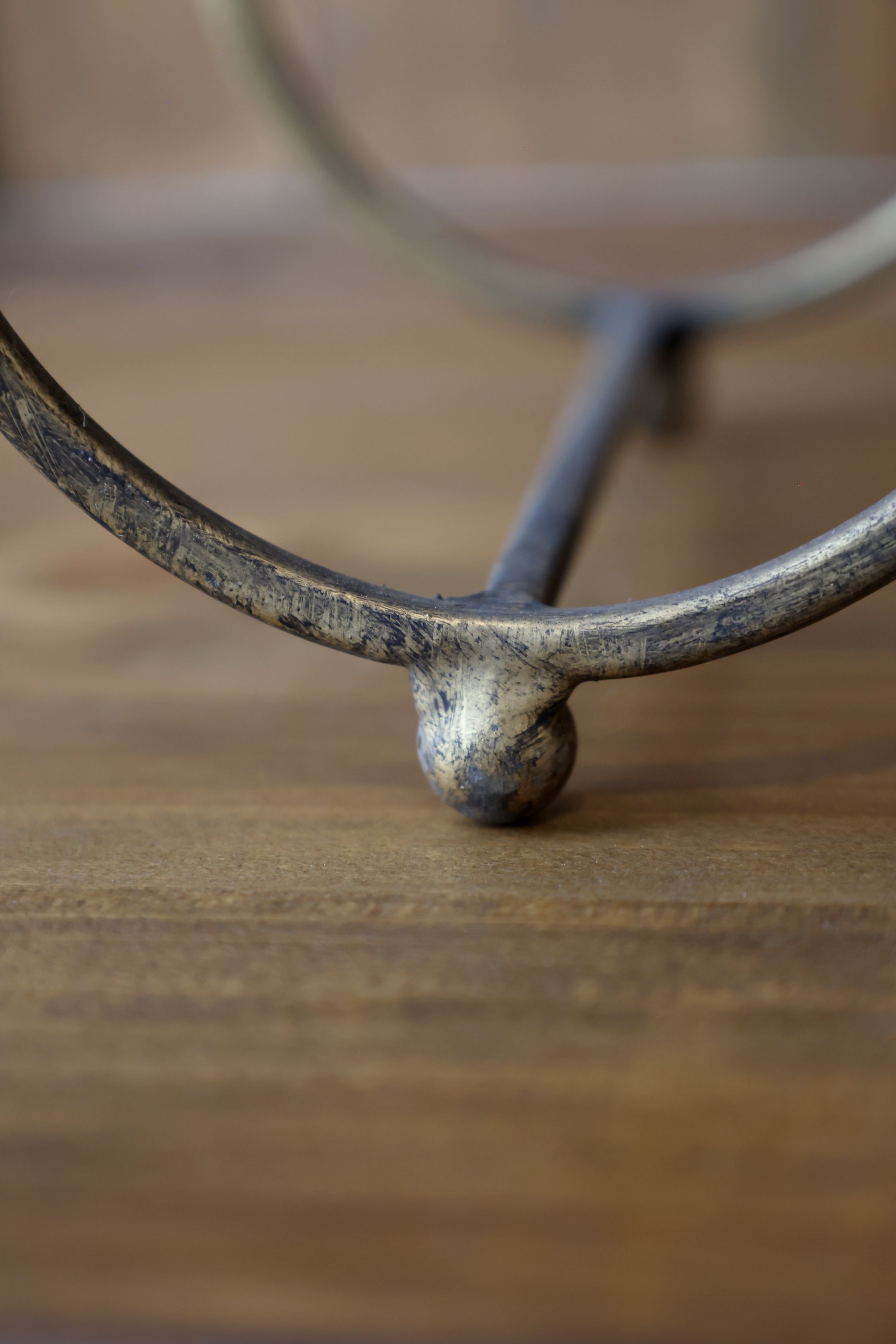 Regal für Flaschen, Weinständer aus Eisen, antique messing