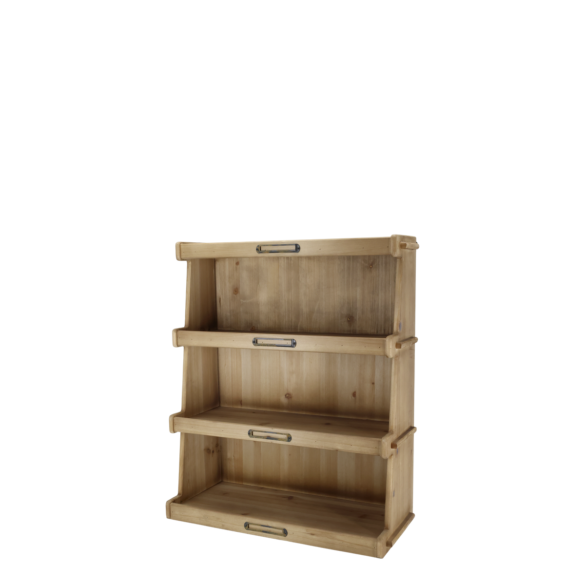 Regal mit 4 Ablagen aus Tannenholz, 73 cm hoch