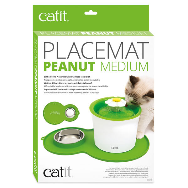 CATIT Silikonmatte Erdnuss - 46 x 29 cm - Grün