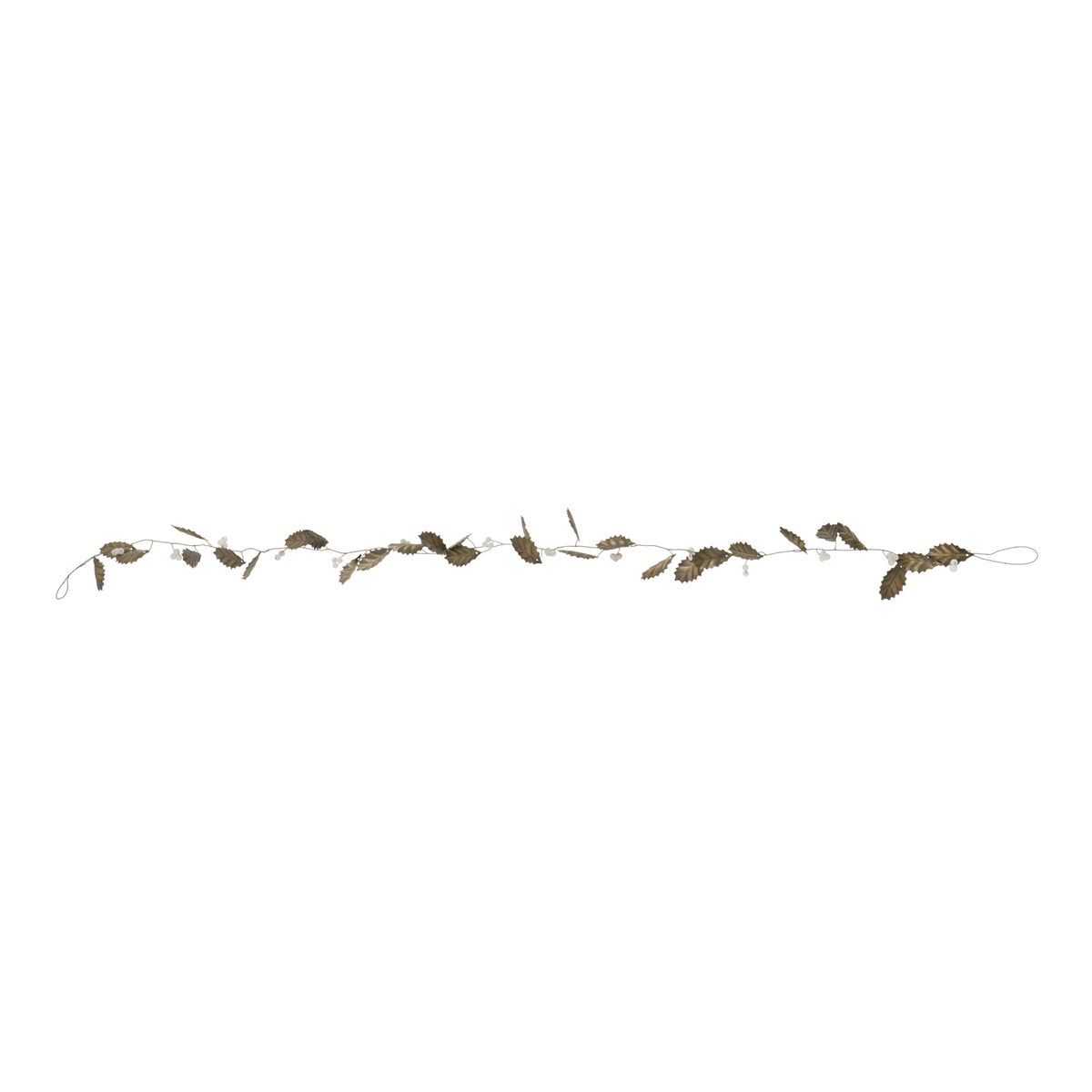 Deko-Ranke mit Blättern und Perlen, 146 cm