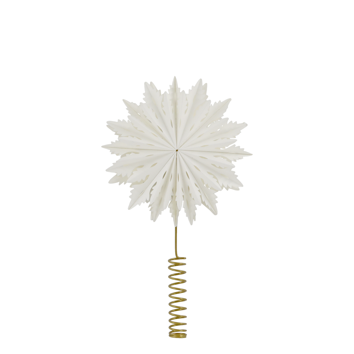 Baumspitze aus Papier, creme, 20 cm Durchmesser