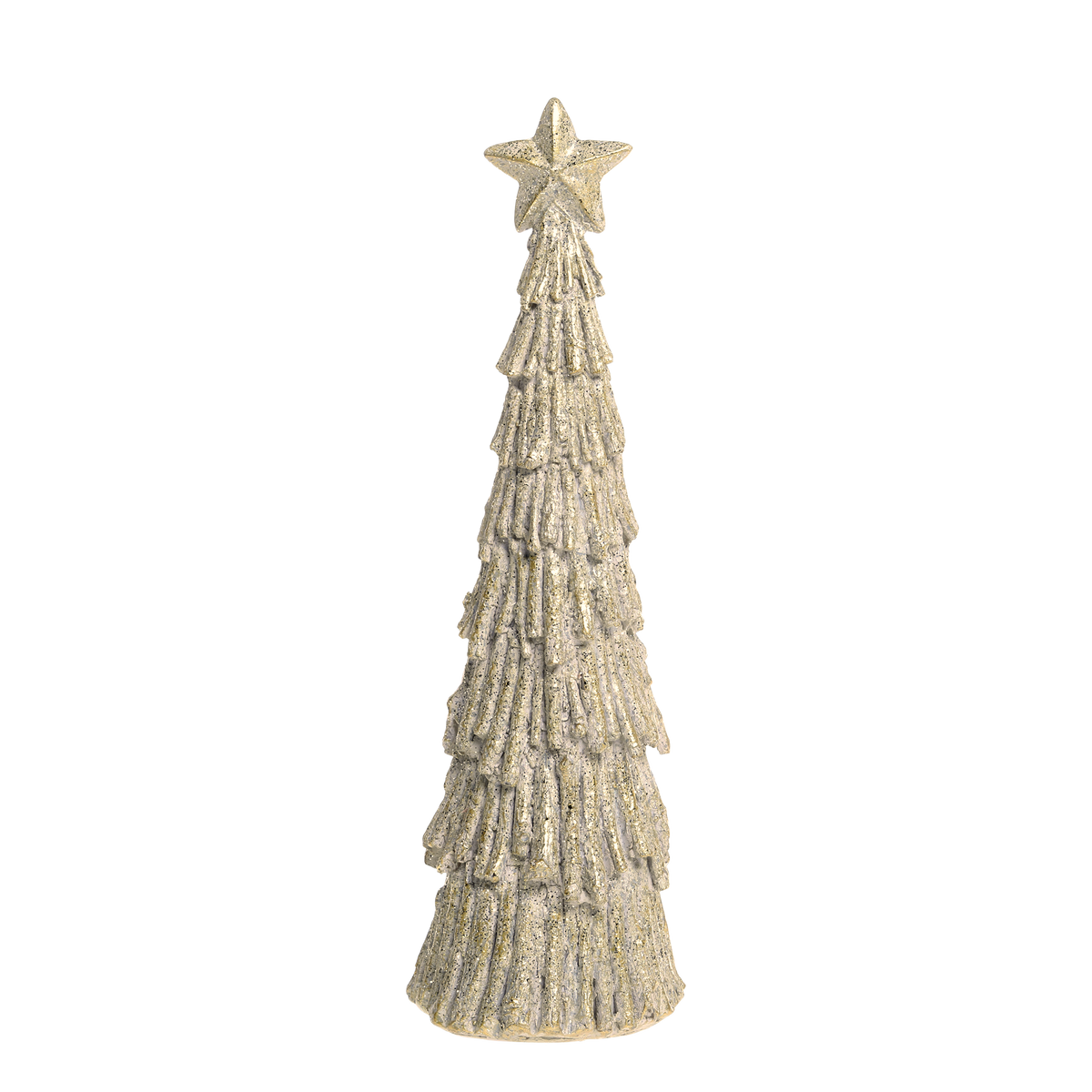 Weihnachtsbaum mit Glitzer aus Polyresin, 28,5 cm hoch