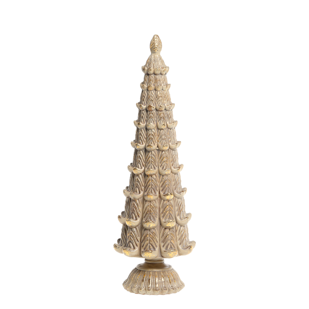 Weihnachtsbaum aus Polyresin, 35 cm hoch, latte